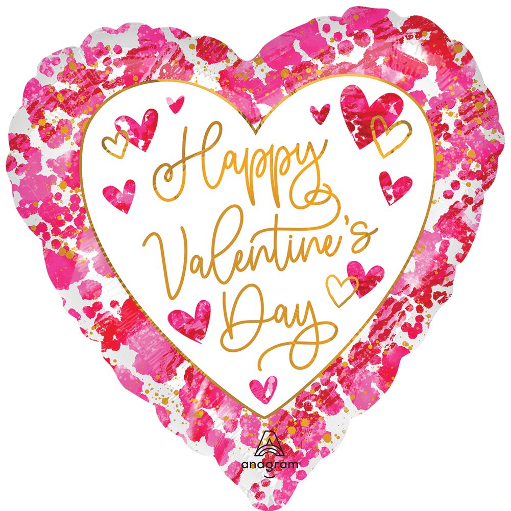 28" Heartful Valentine's Day Jumbo Foil Balloon (1ct)