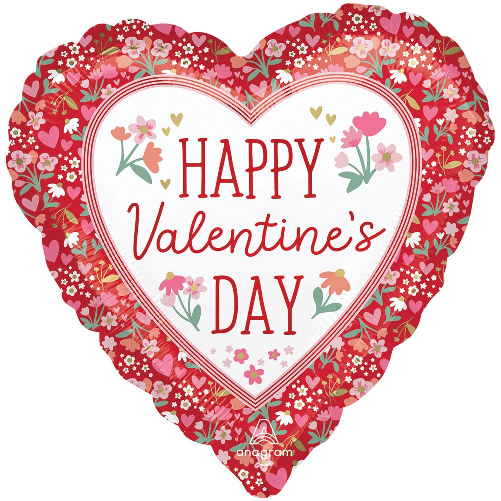 18" Boho Valentine's Day Foil Balloon (1ct)