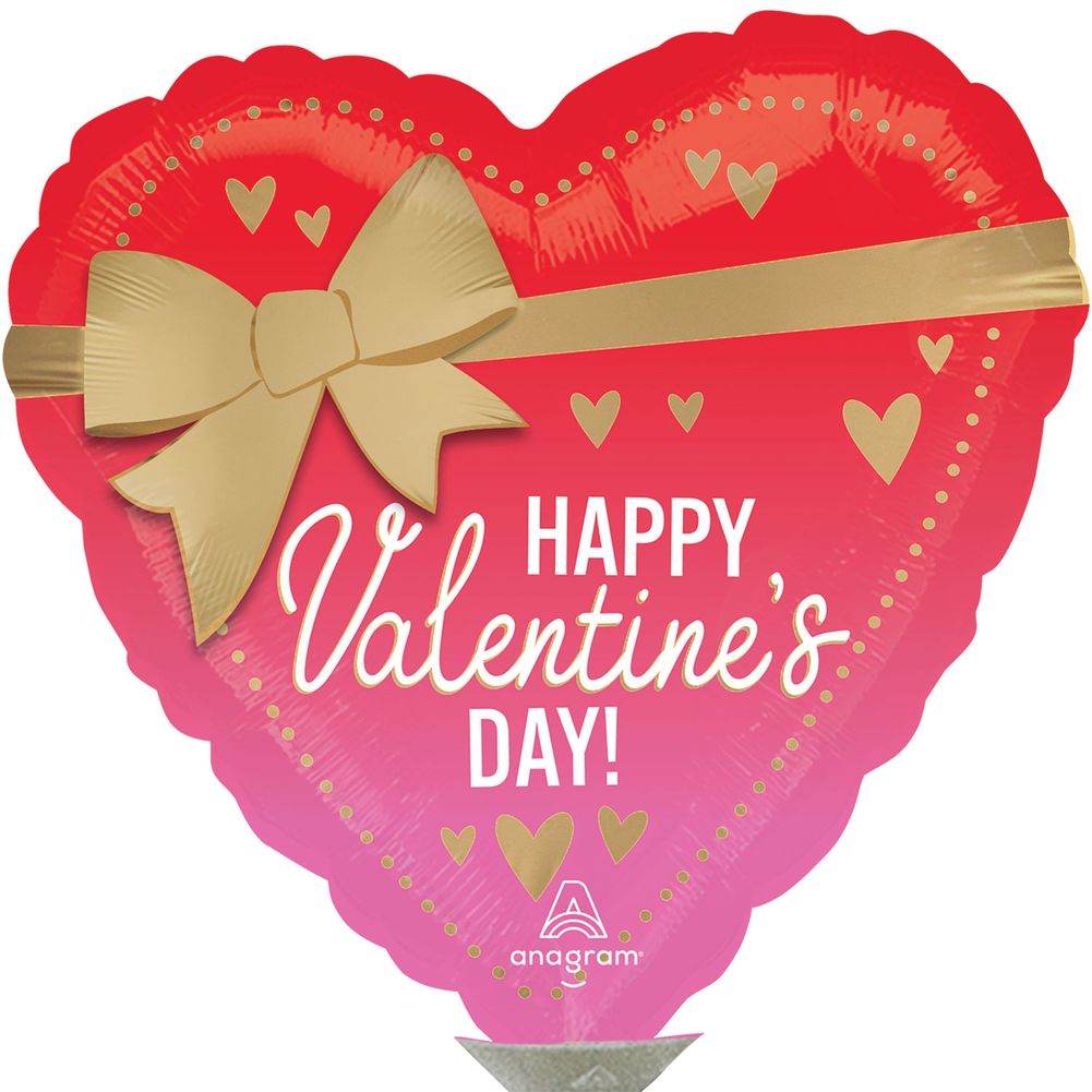 9" Satin Better With Bows Valentine Mini Foil Balloon (1ct)