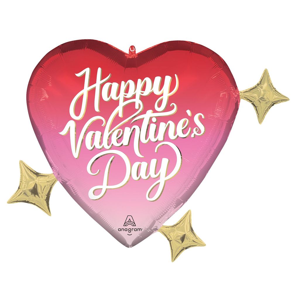 36" Dreamy Heart Hues Supershape Xl Foil Balloon (1ct)
