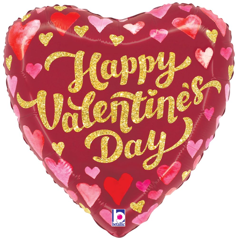 4" Valentine's Day Sparkles Micro Foil Balloon (1ct)