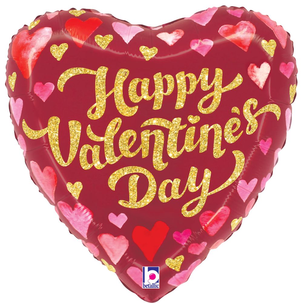 9" Valentine's Day Sparkles Mini Foil Balloon (1ct)