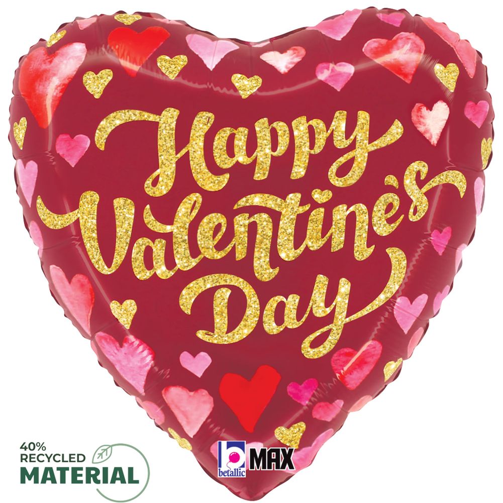 18" Valentine's Day Sparkles Max Float Foil Balloon (1ct)