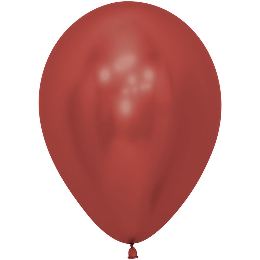 Sempertex 5" Reflex Crystal Red Latex Balloons (100ct)