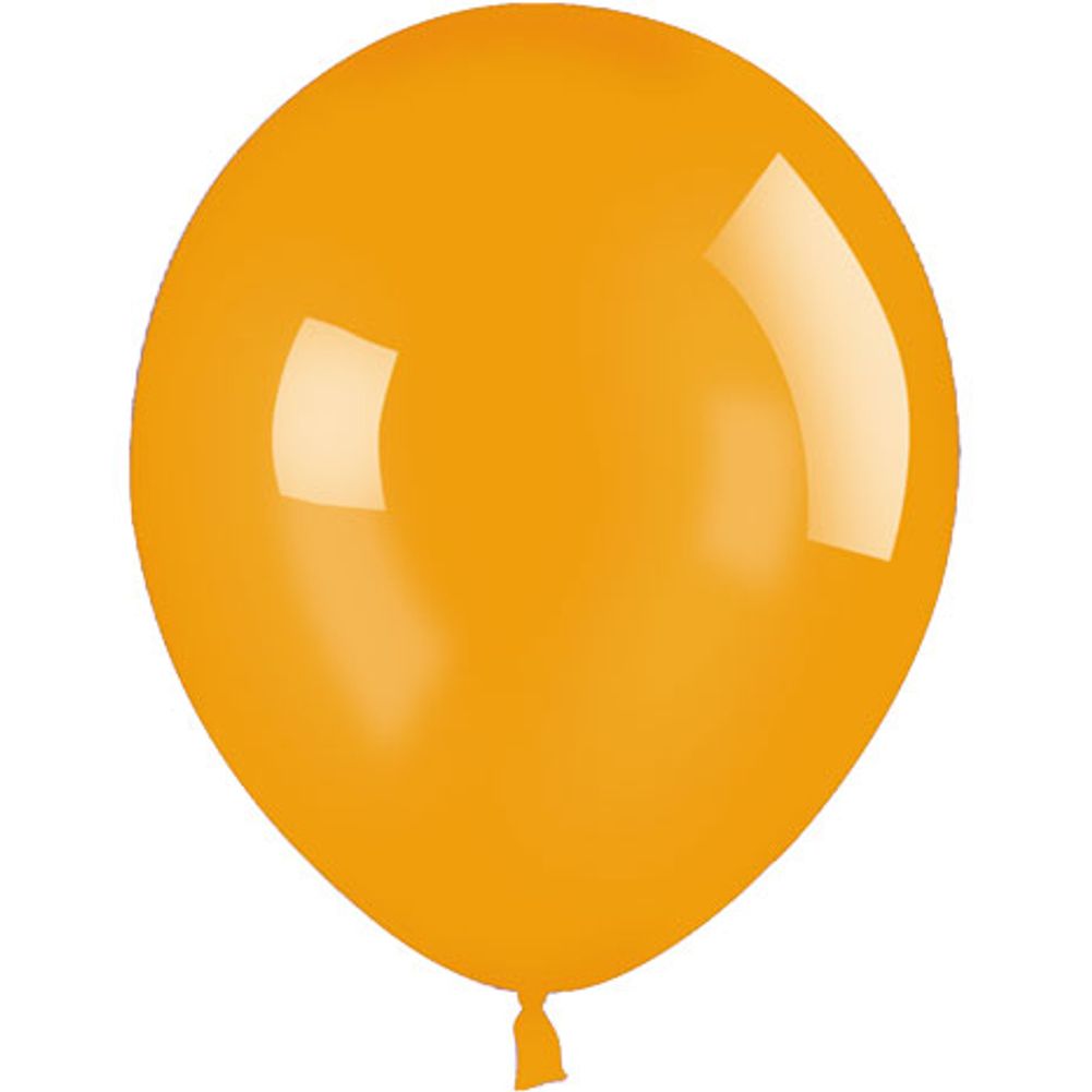 Sempertex 11" Crystal Orange Latex Balloons (100ct)