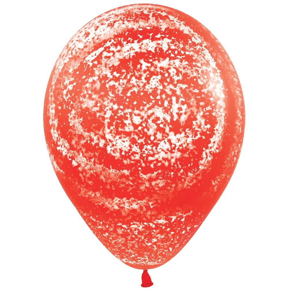 11" Graffiti Frosty Fashion Red (50ct)