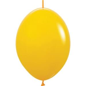 Sempertex 12" Deluxe Honey Yellow Link-O-Loon Latex Balloons (50ct)