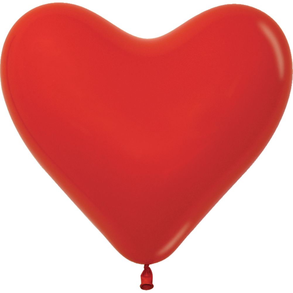 11" Fashion Red Heart Latex Balloons (50ct)