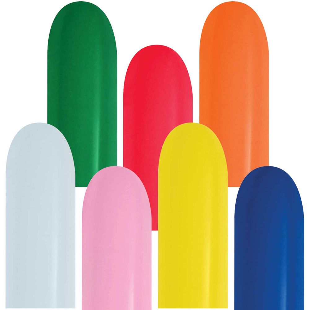 Sempertex 260 Fashion Assorted Latex Balloons (50ct)