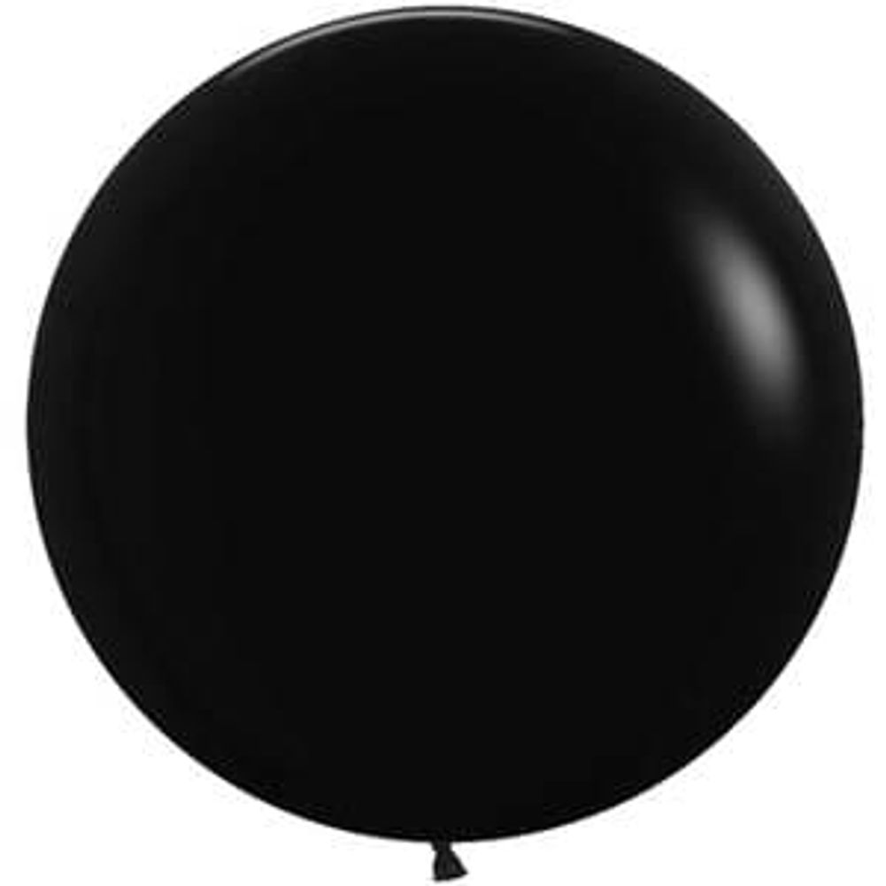 Sempertex 24" Deluxe Black Latex Balloons (10ct)