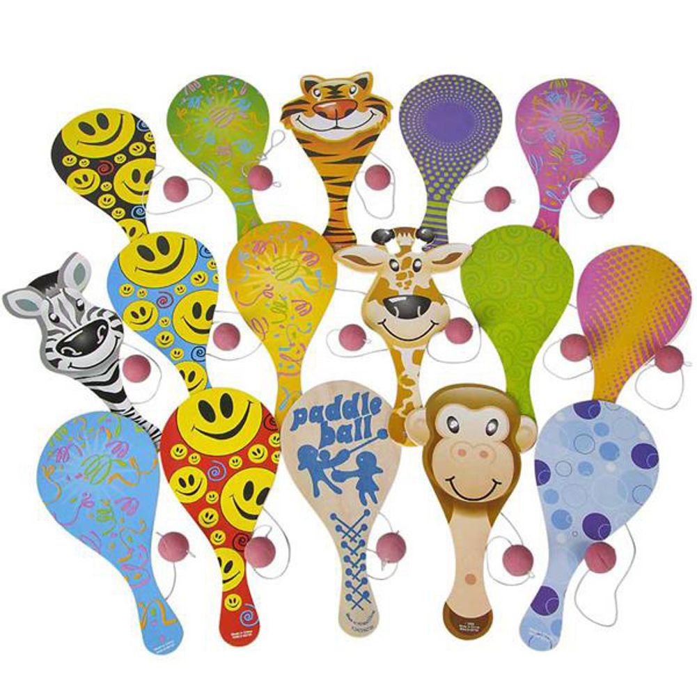 50 piece 9" Paddle Ball Assortment (50ct)