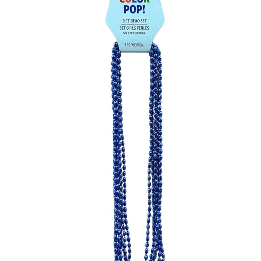 Blue 30 inch 8ct Oval Beads