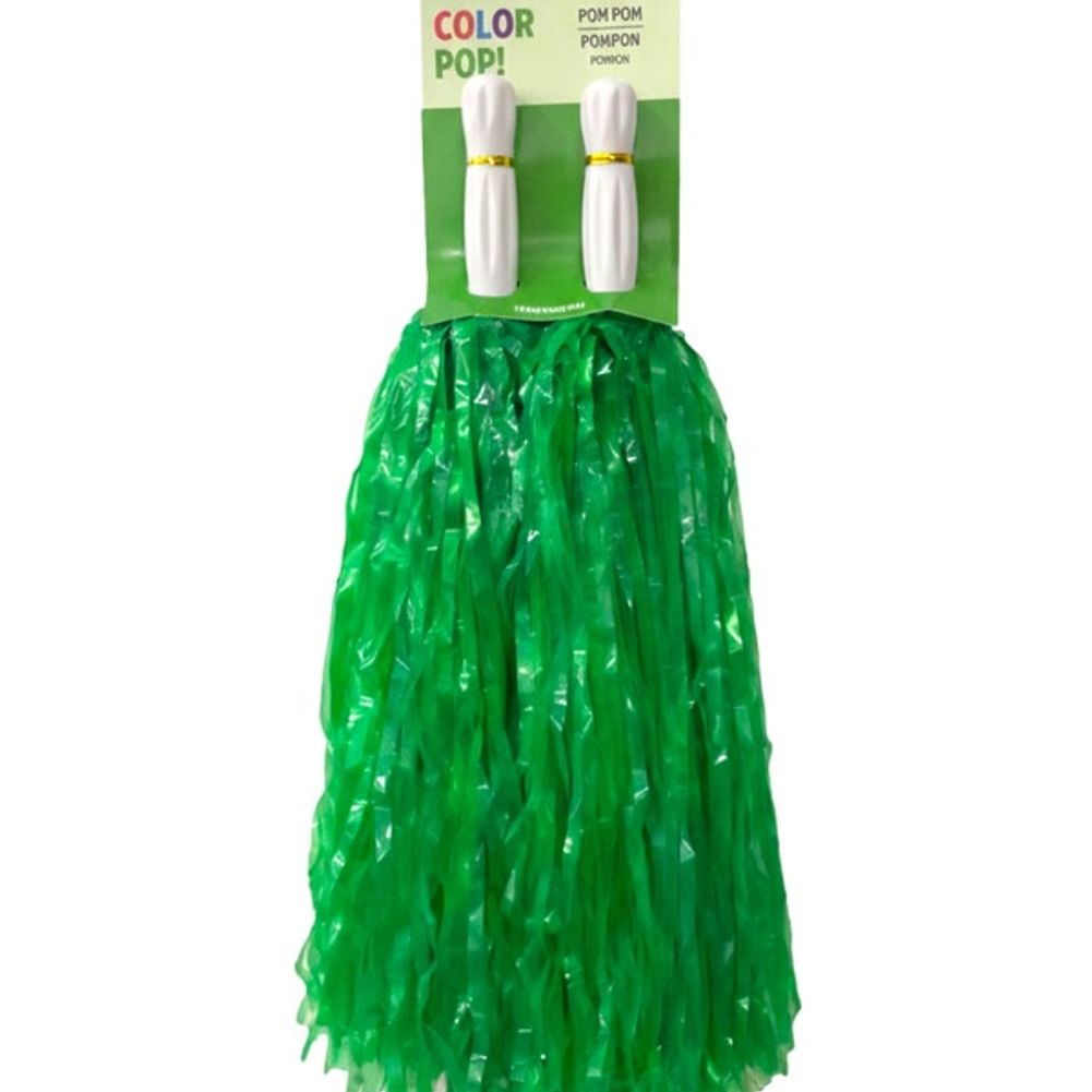 Green Pom-poms, 2ct