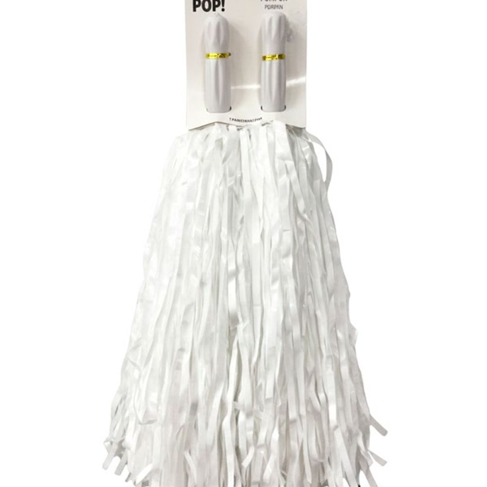 White Pom-poms, 2ct