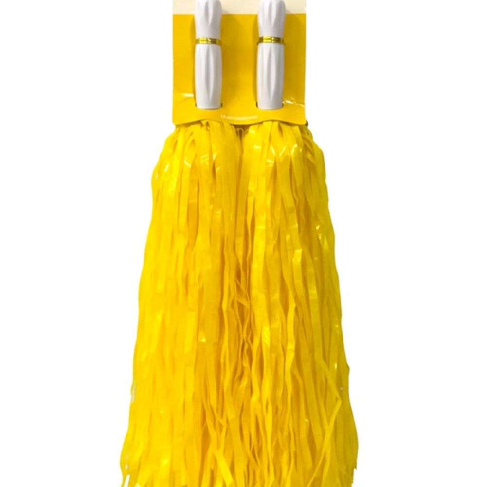 Yellow Pom-poms, 2ct