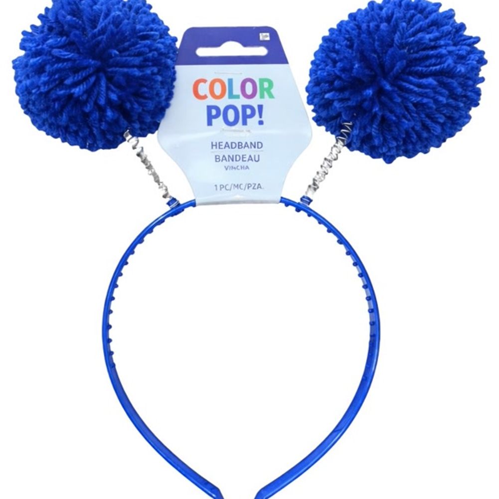 Blue Pom-pom Head Bopper