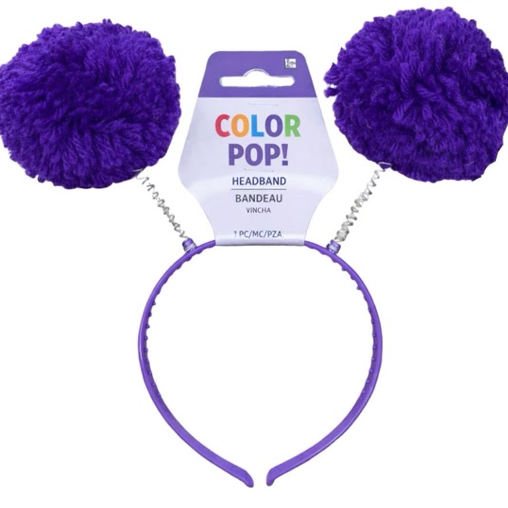 Purple Pom-pom Head Bopper