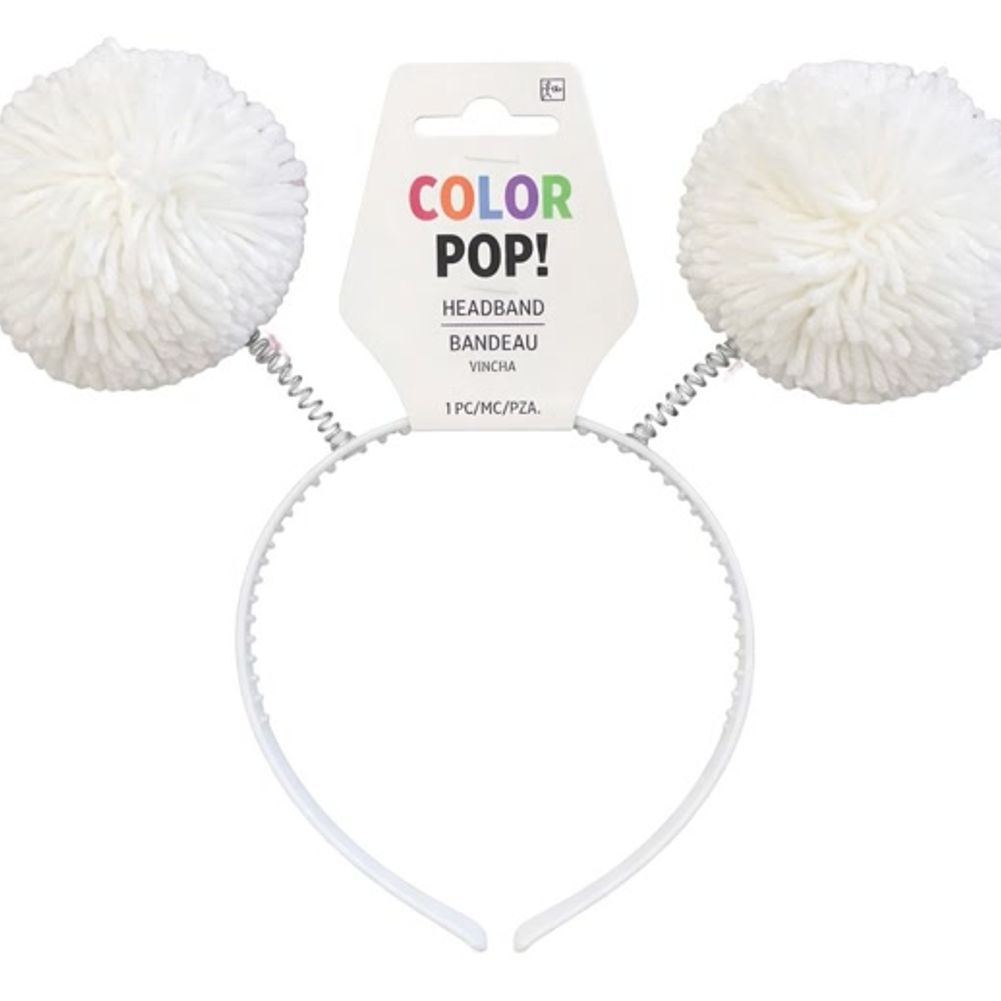 White Pom-pom Head Bopper