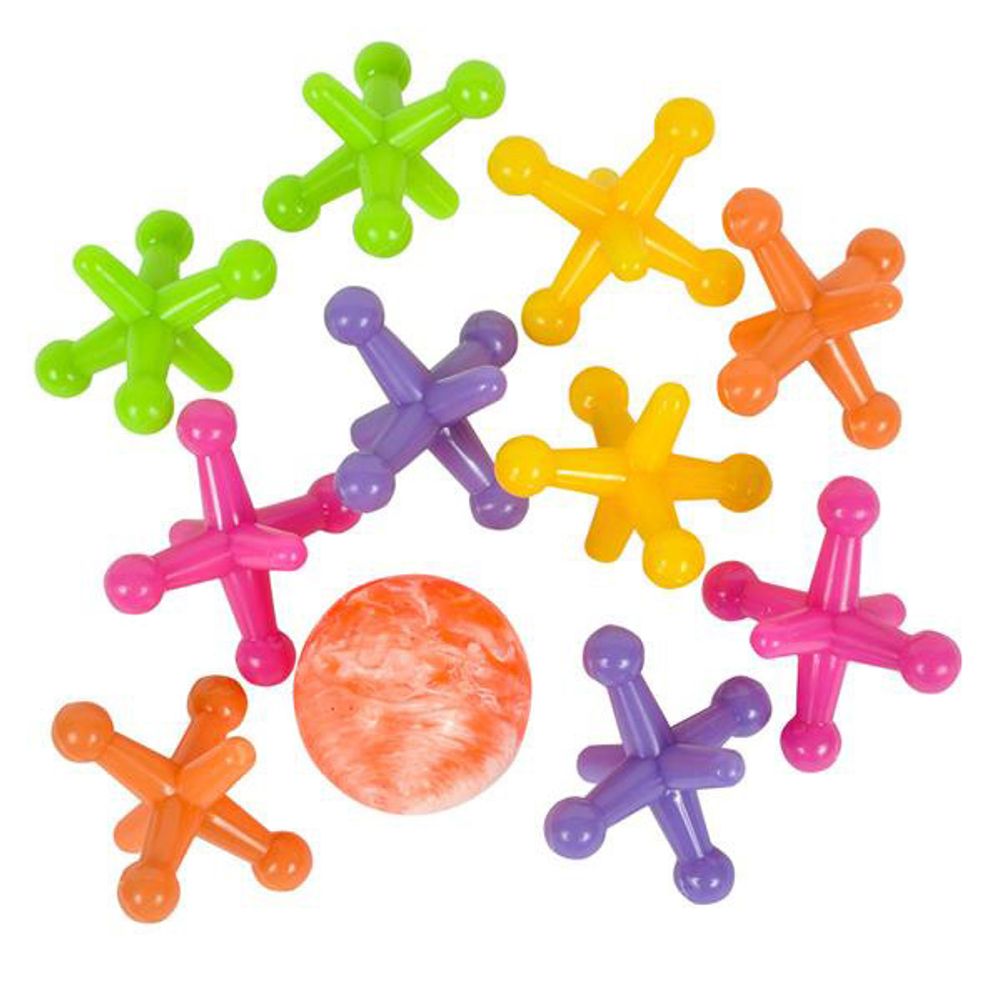 1.5" Large Neon Jacks (12ct)