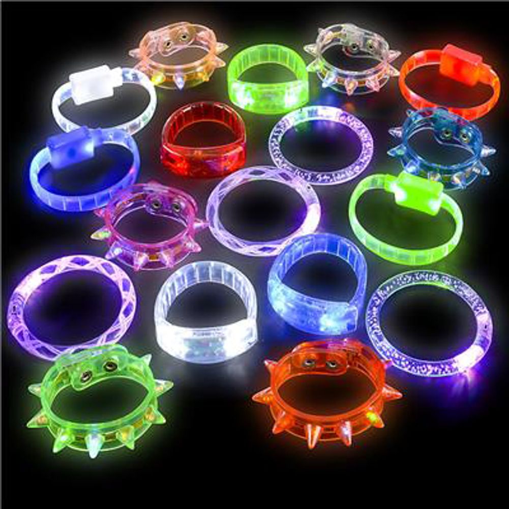 8" Light-Up Bacelet Asst (24 ct)