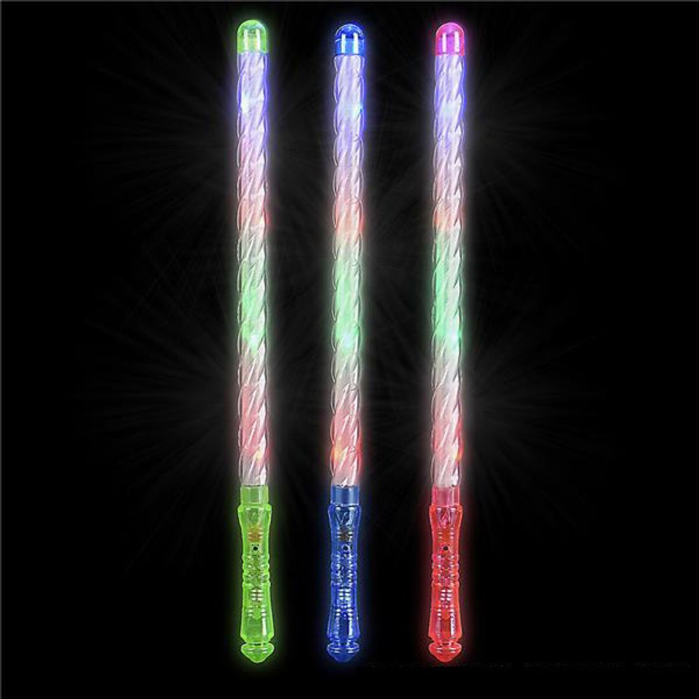18.5" Flashing spiral wand (12ct)