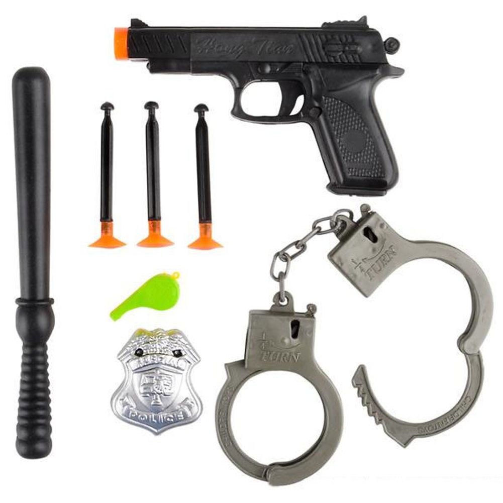 8 Piece Police Play Set