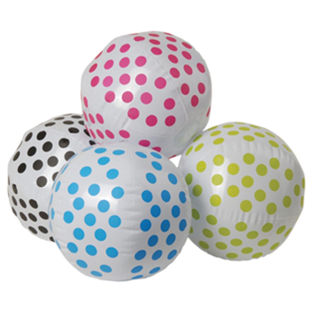 Polka Dot Beach Balls (12ct)