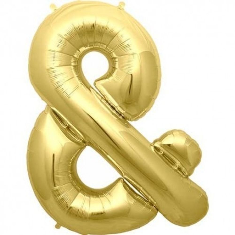 34" Ampersand Gold Symol &