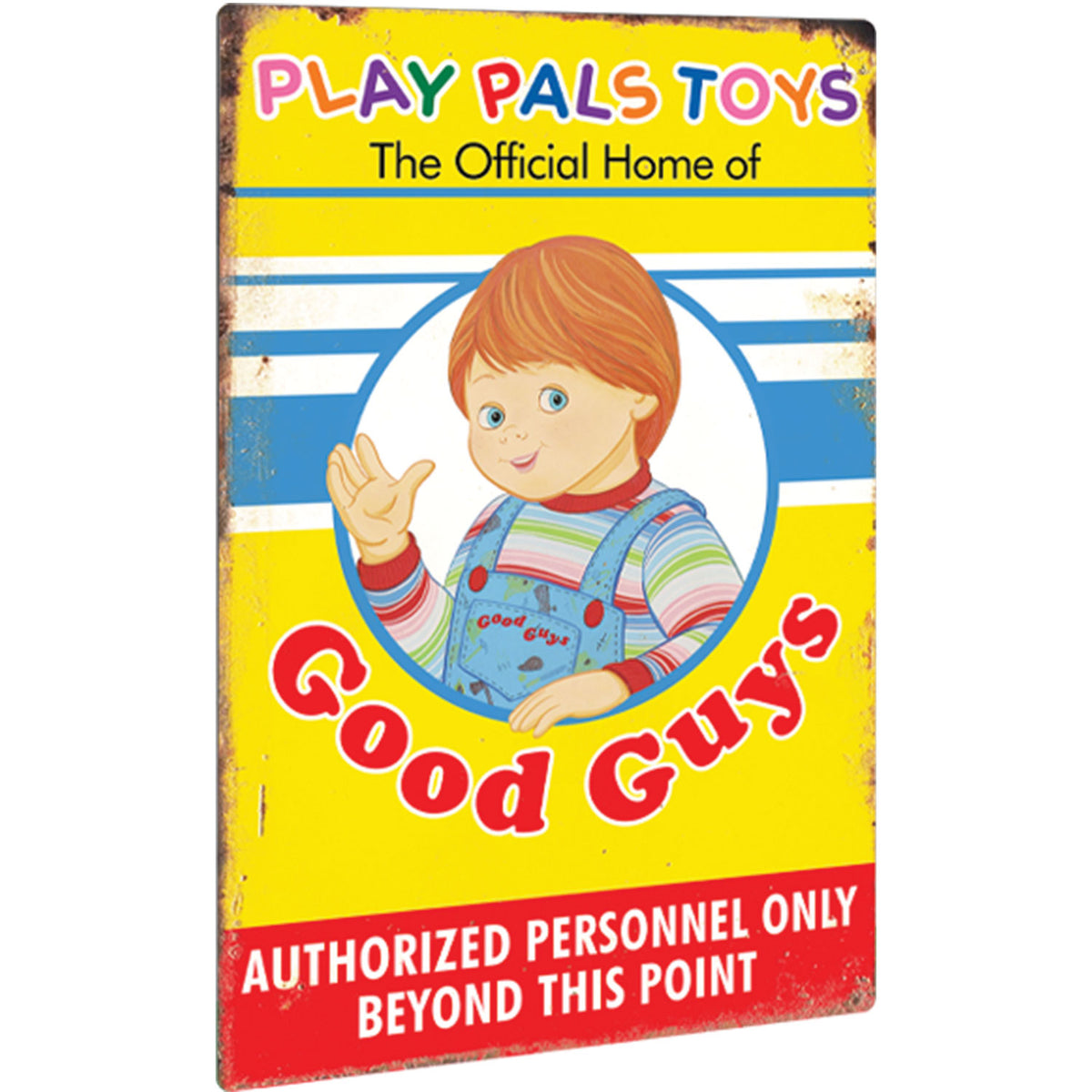 Play Pals Metal Sign Prop Child's Play 2