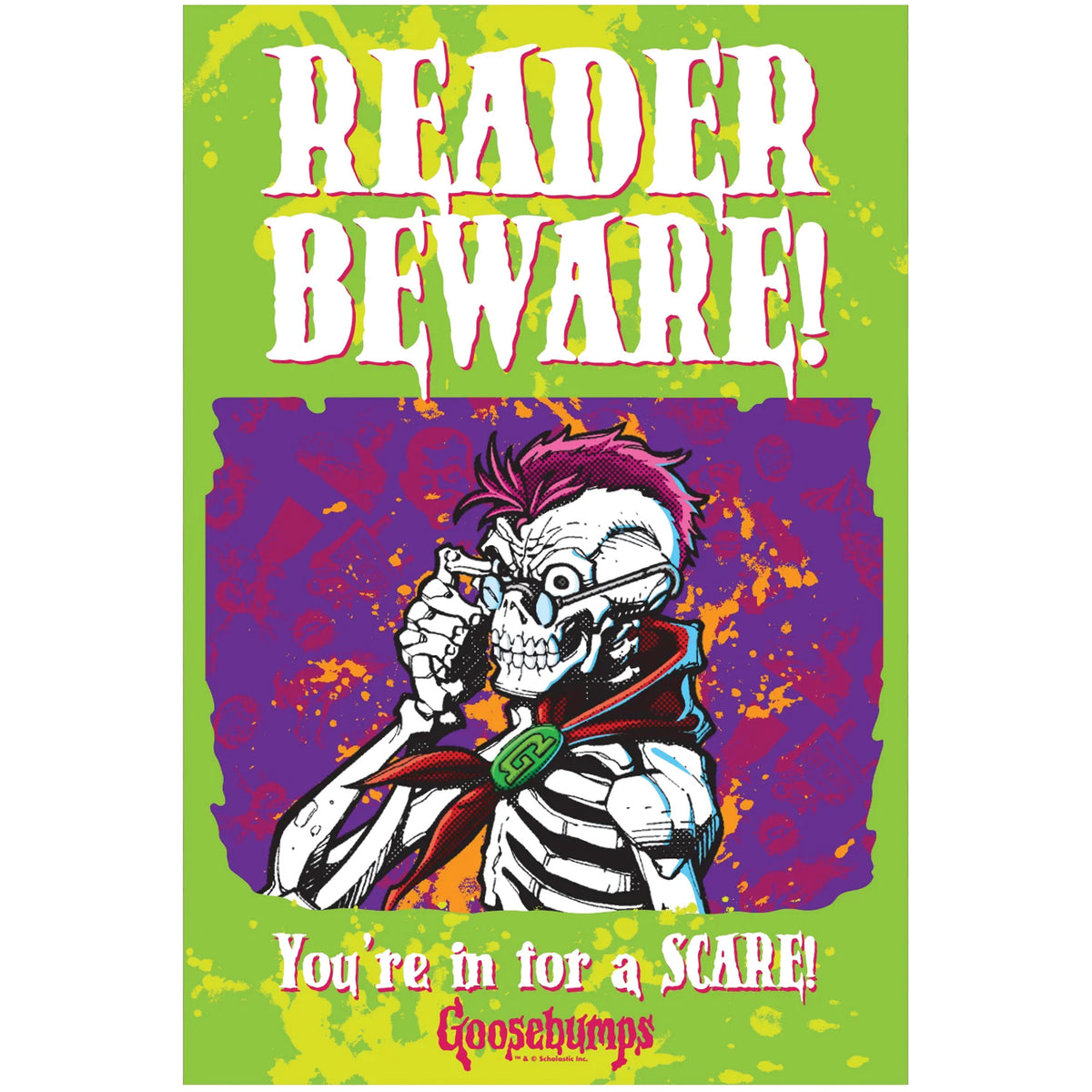 Reader Beware Metal Sign Goosebumps