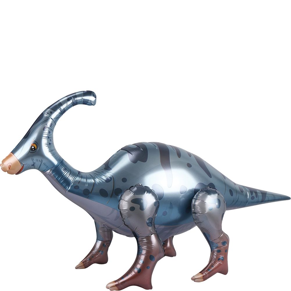 Duck-Billed Dinosaur 4D Button Air Inflate Foil Balloon (1ct)
