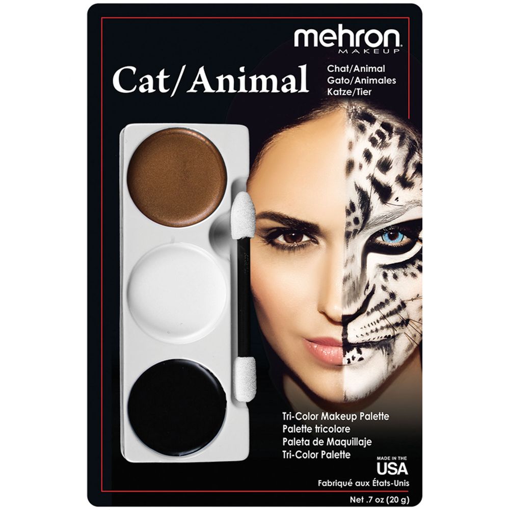 Cat/Animal Tri-Color Character Makeup Palette
