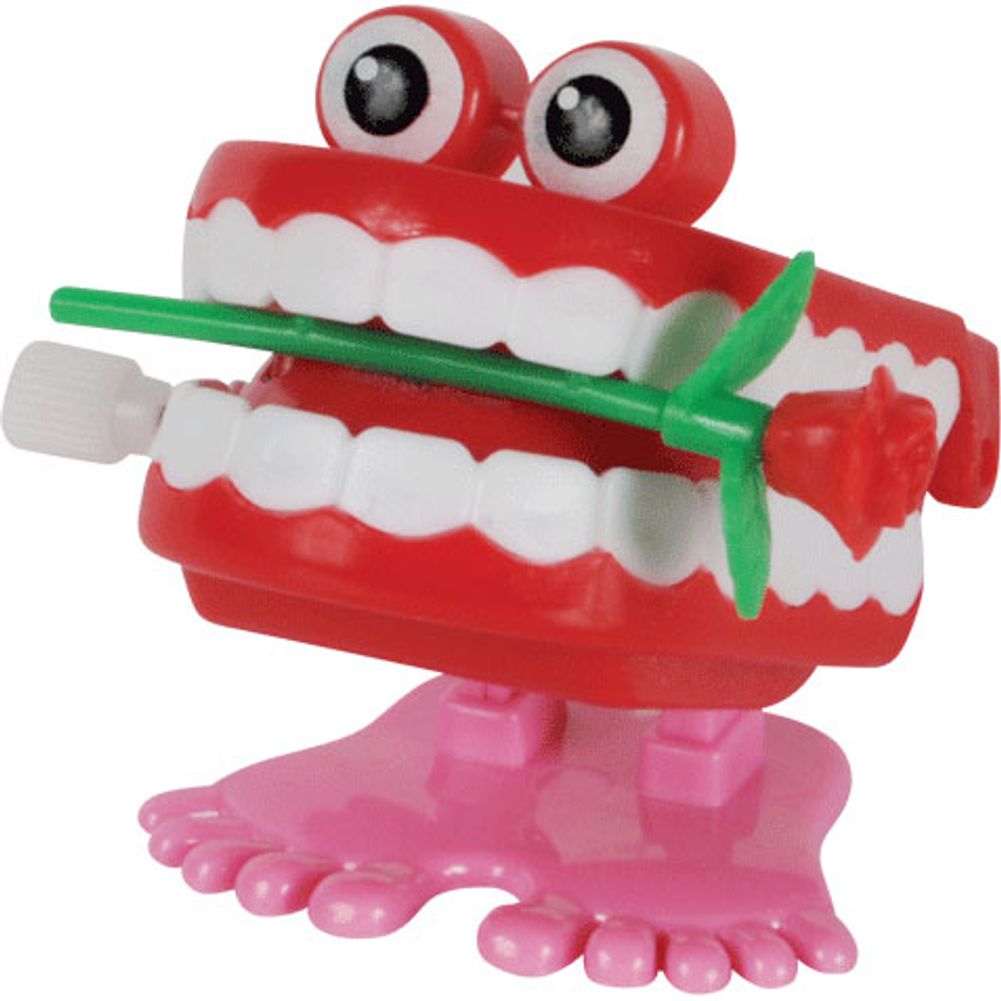 Wind-Up Teeth with Rose 2''