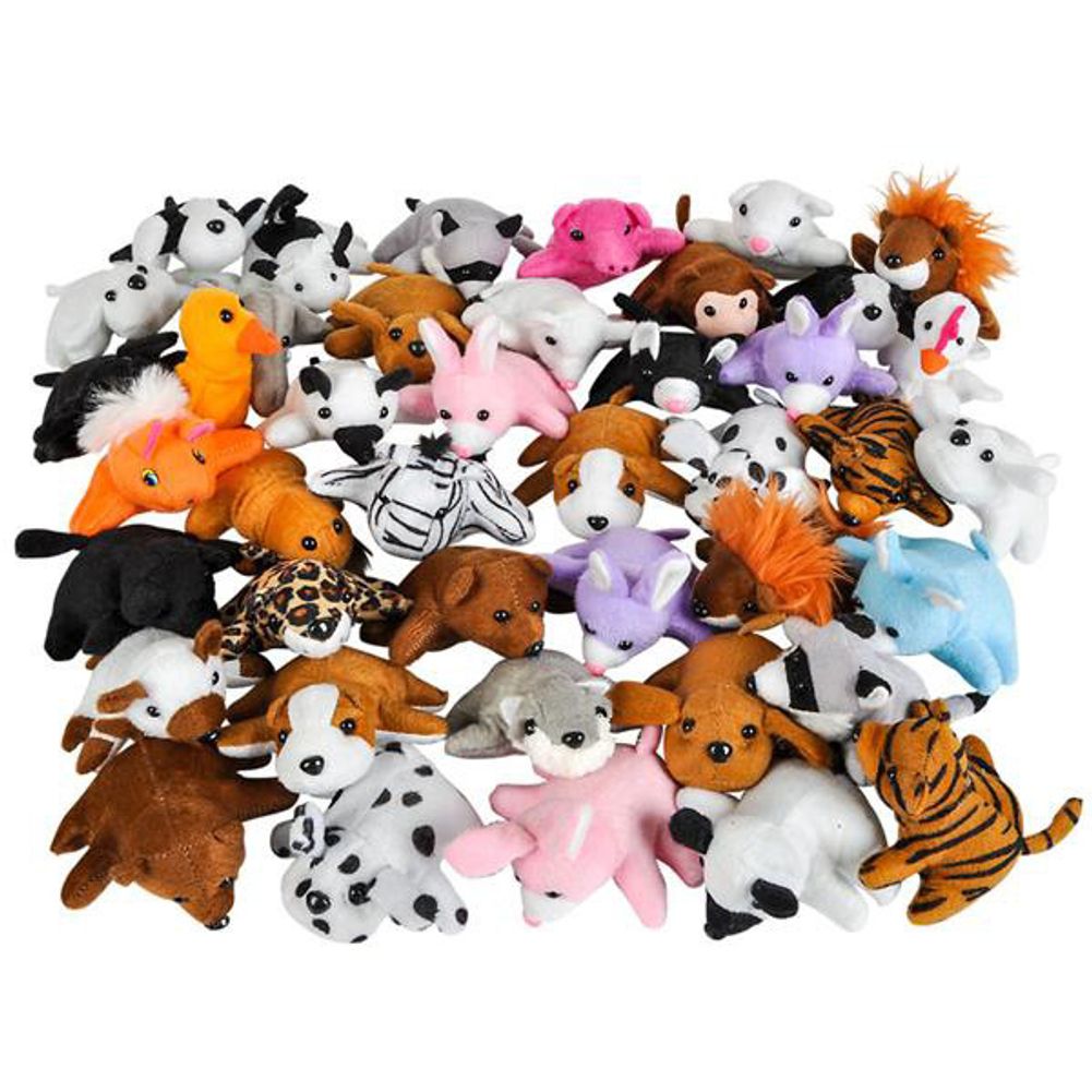 50 piece 3" plush bean bag assortment (50ct)