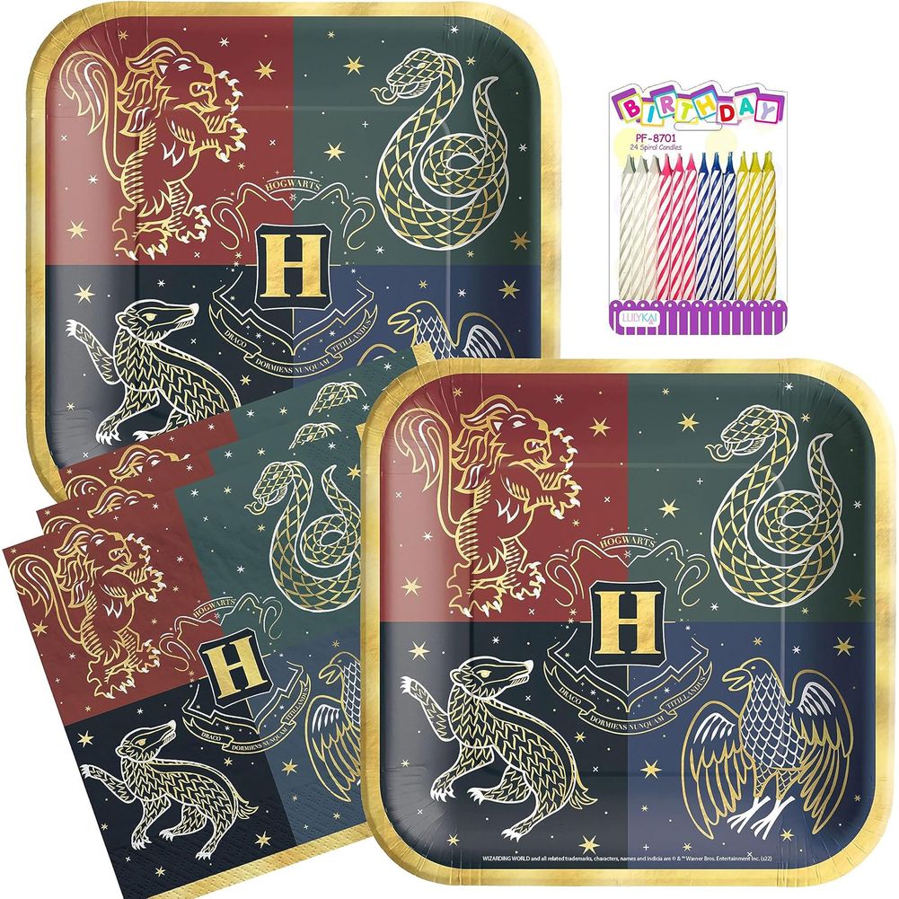 Harry Potter Hogwarts United Tableware Party Kit for Pizza (16 Guests)