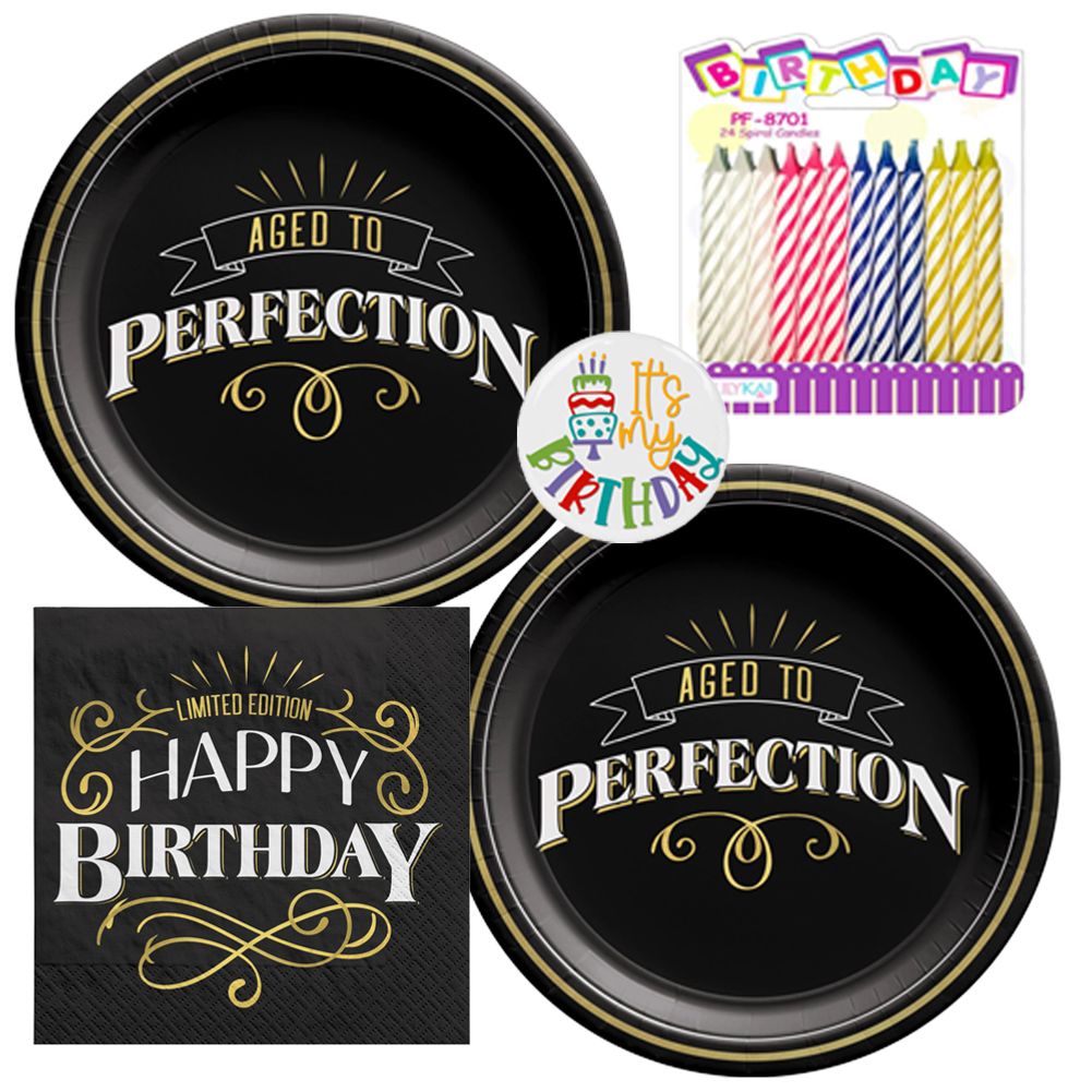 Better with Age Tableware Party Kit for Cake (16 Guests)