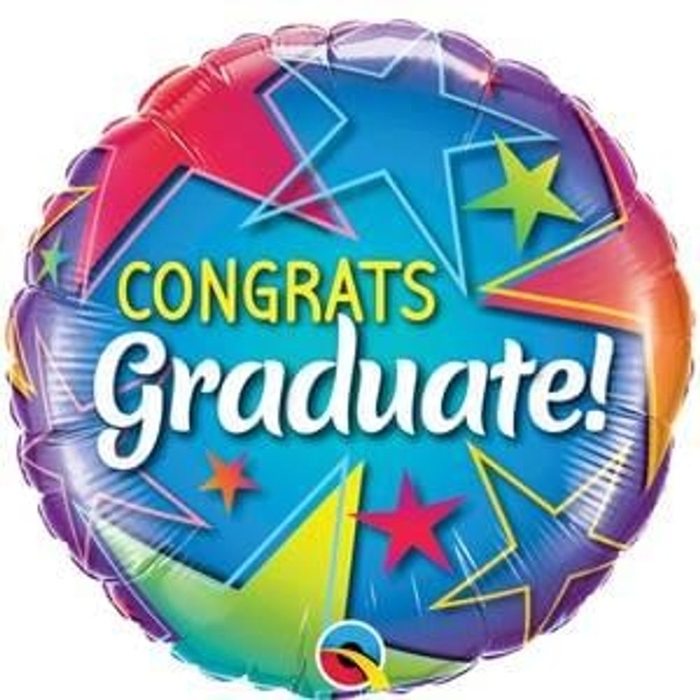 18" CONGRATS GRADUATE! STARS