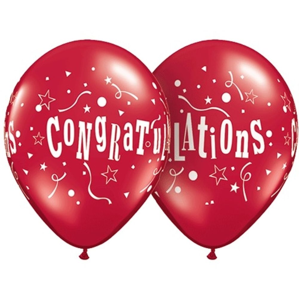 11" CONGRATULATIONS STARS AROUND