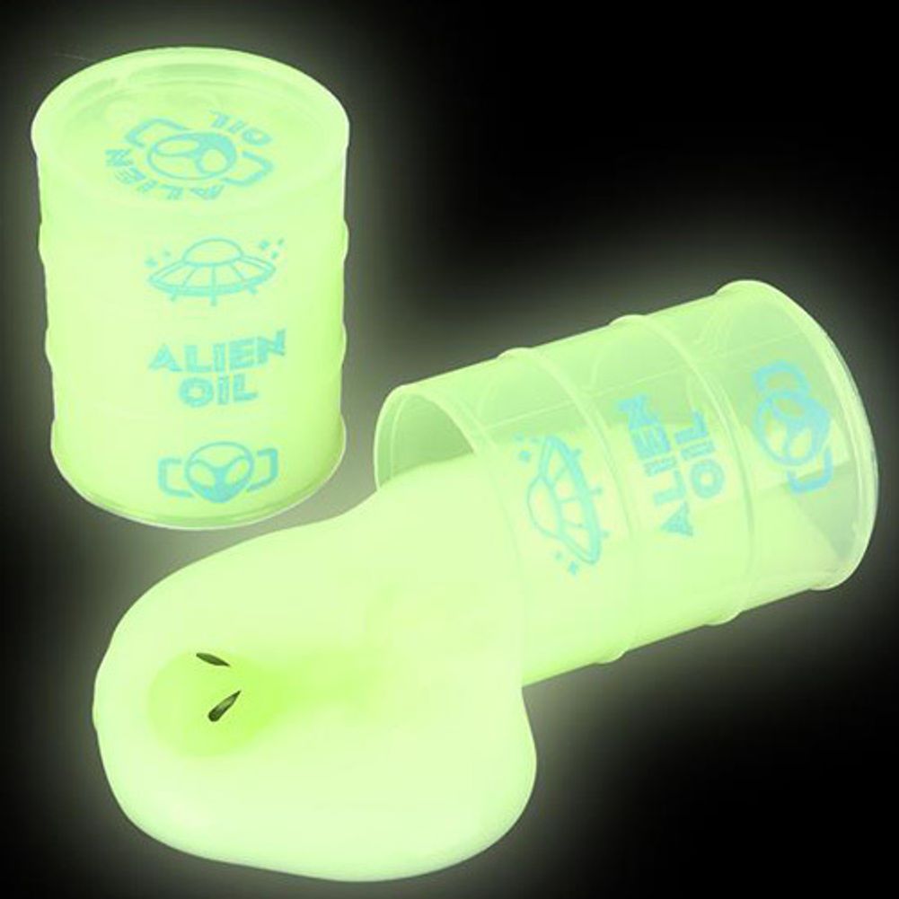 2.25" Alien Glow in Dark Oil Slime (12ct)