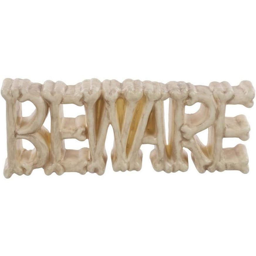 18" Beware Bone Sign