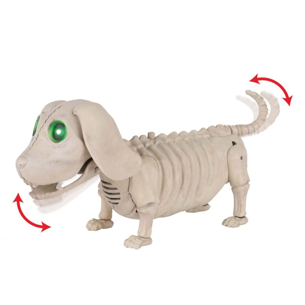 Skinny Bonez Animated, Light up and sound Dog -10.25"