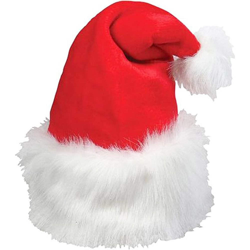 Thick Plush Santa Hat