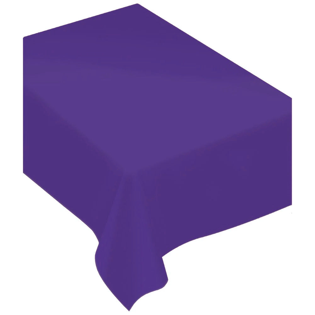 Purple Plastic Rectangle Tablecover