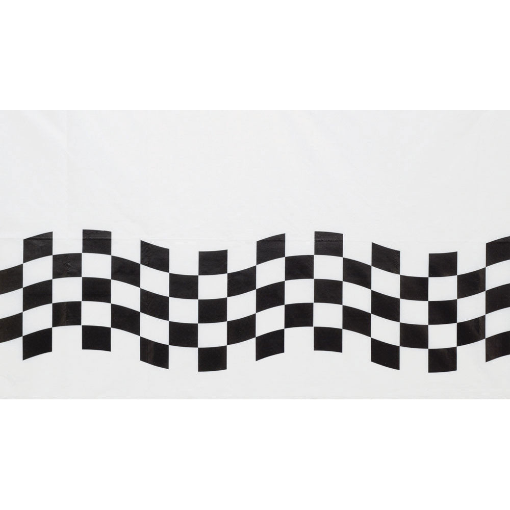 Black and White Check Paper Tablecover