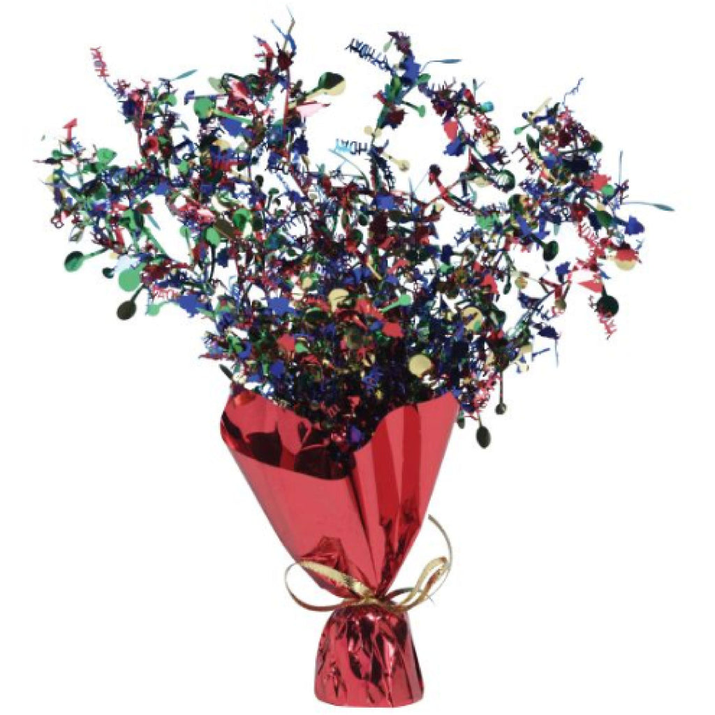 Happy Birthday Foil Spray Centerpiece