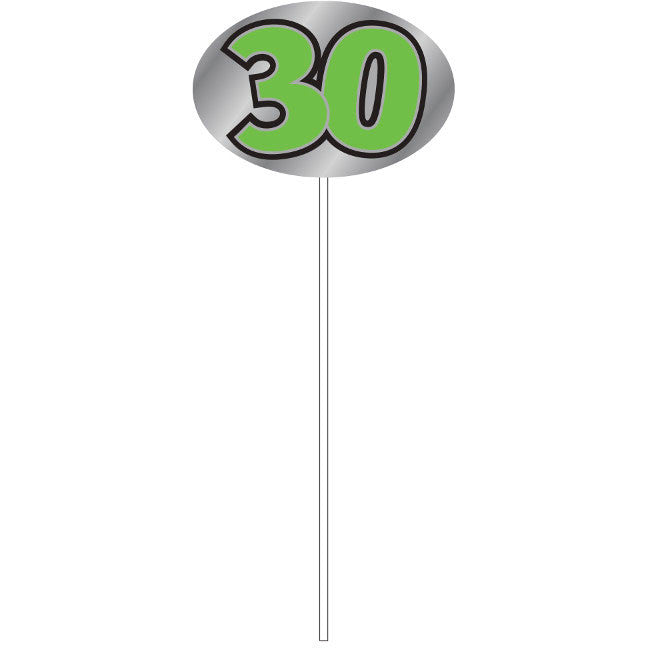 30th Birthday Foil Picks (6ct)