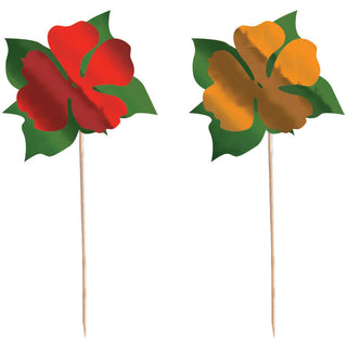 Bamboo Weave Picks, Foil, Flower