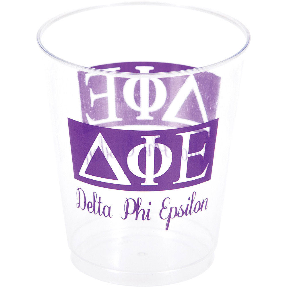 Delta Phi Epsilon 10oz Plastic Tumblers