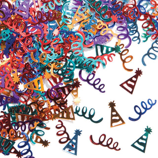Streamers and Hats Foil Confetti
