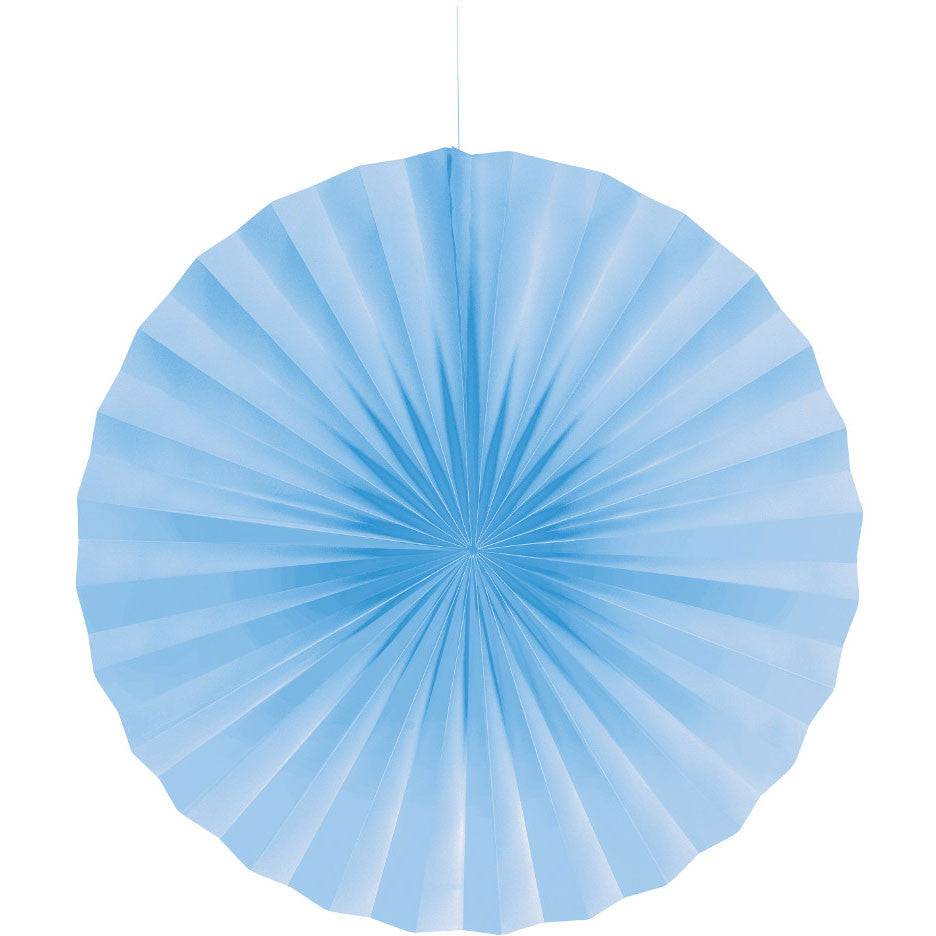 Pastel Blue 16" Paper Fan